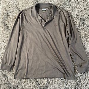 Greg Norman‎ Collection Brown Long Sleeve Polo